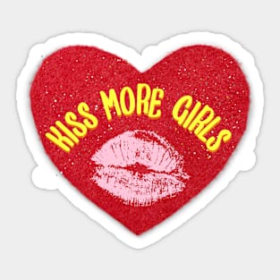 Kiss more girls pride Sticker